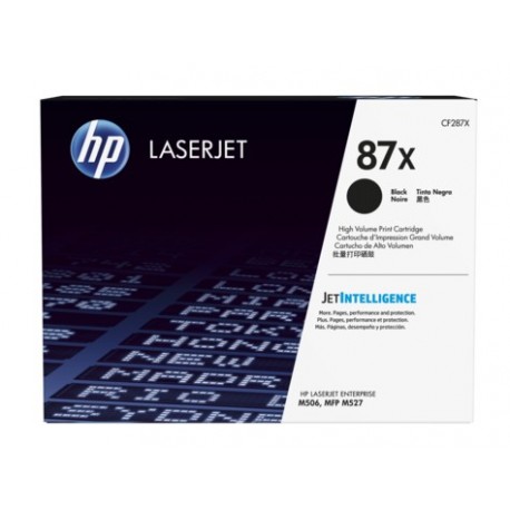 HP 87X didesnės talpos juoda tonerio kasetė (CF287X)