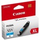 Canon CLI-551CXL higher capacity cyan ink cartridge (CLI-551CXL)