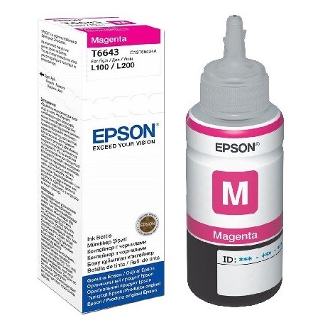 Epson T6643 magenta ink bottle (C13T664340)