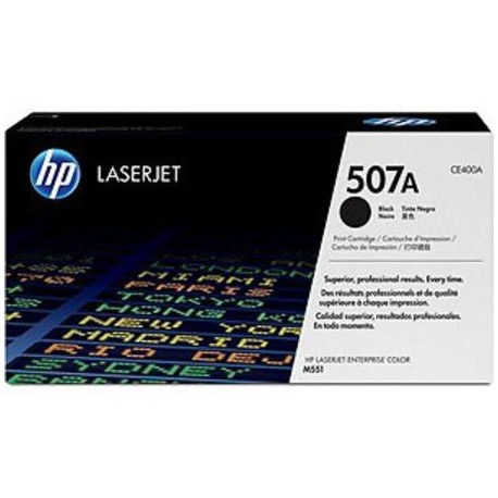 HP 507A juoda tonerio kasetė (CE400A)