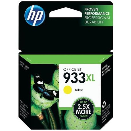 HP 933XL didesnės talpos geltona rašalo kasetė (CN056AE Nr.933XL)