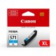 Canon CLI-571CXL didesnės talpos žydra rašalo kasetė