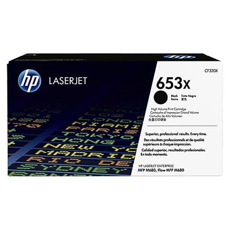 HP 653X higher capacity black toner cartridge (CF320X)