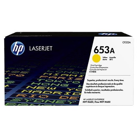 HP 653A geltona tonerio kasetė (CF322A)