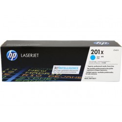 HP 201X didesnės talpos žydra tonerio kasetė (CF401X)