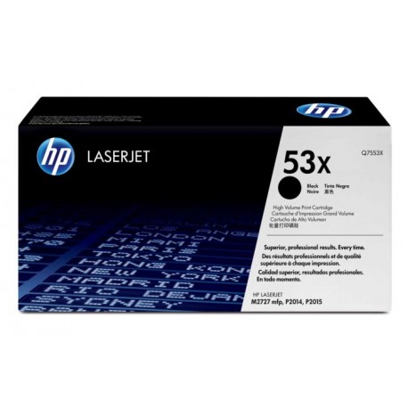 HP 53X higher capacity black toner cartridge (Q7553X)