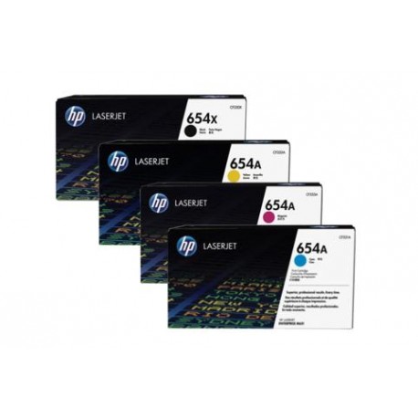 HP 654 toner kit (CF330X, CF331A, CF332A, CF333A)