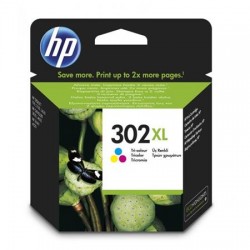 HP 302XL didesnės talpos daugiaspalvė rašalo kasetė (F6U67AE/Nr.302XL)