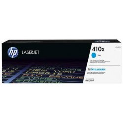 HP 410X žydra didesnės talpos tonerio kasetė (CF411X)