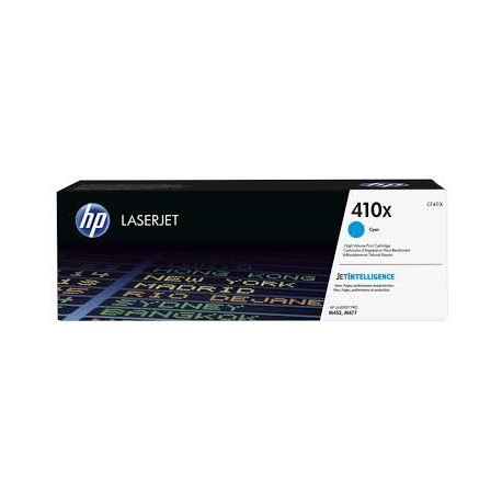 HP 410X žydra didesnės talpos tonerio kasetė (CF411X)