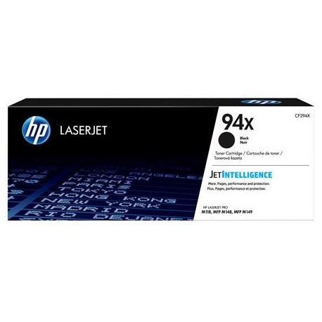 HP 94X juoda didesnės talpos tonerio kasetė (CF294X)