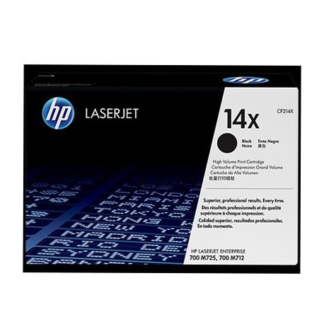 HP 14X didesnės talpos juoda tonerio kasetė (CF214X)