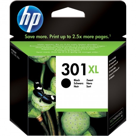 HP 301XL didesnės talpos juoda rašalo kasetė