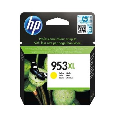 HP 953XL higher capacity yellow ink cartridge (F6U18AE)