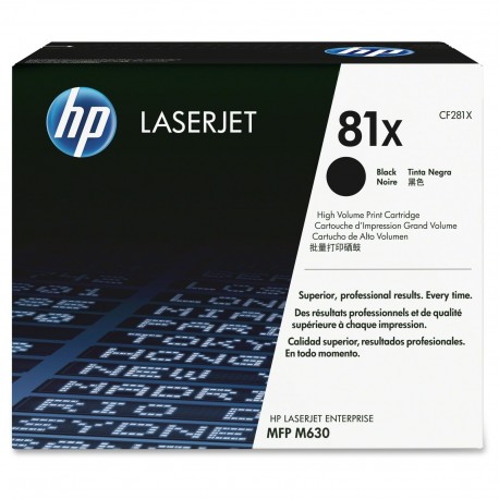 HP 81X higher capacity black toner cartridge (CF281X)