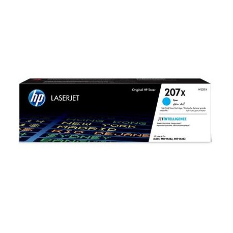 HP 207X higher capacity cyan toner cartridge (W2211X)