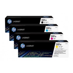 HP 201X higher capacity toner kit (CF400X, CF401X, CF402X