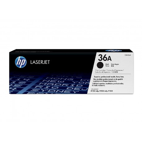 HP 36A black toner cartridge (CB436A)