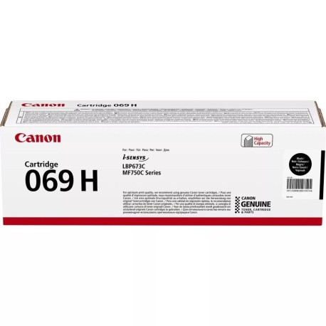 Canon Cartridge 069HK juoda didesnės talpos tonerio kasetė su mikroschema