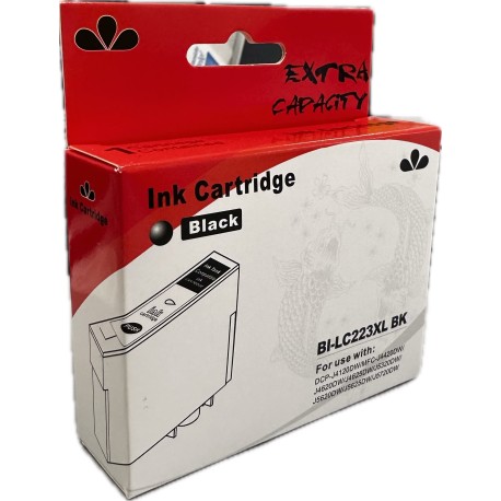 Brother LC223BKXL juoda didesnės talpos rašalo kasetė