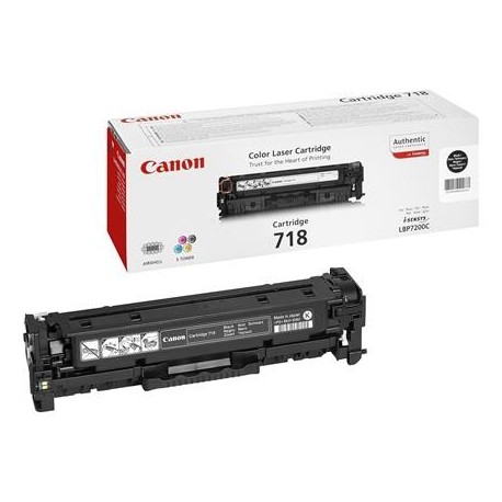 Canon 718 juoda tonerio kasetė (Cartridge 718Bk)