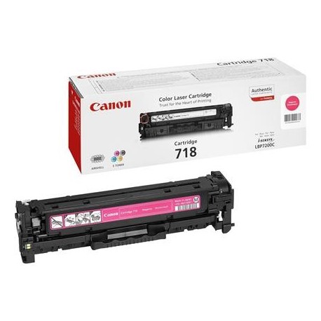 Canon 718 purpurinė tonerio kasetė (Cartridge 718M)