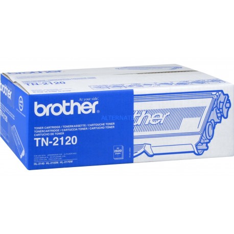 Brother TN-2120 didesnės talpos juoda tonerio kasetė (TN2120)