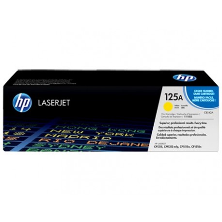 HP 125A yellow toner cartridge (CB542A)