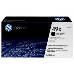 HP 49X juoda didesnės talpos tonerio kasetė (Q5949X)