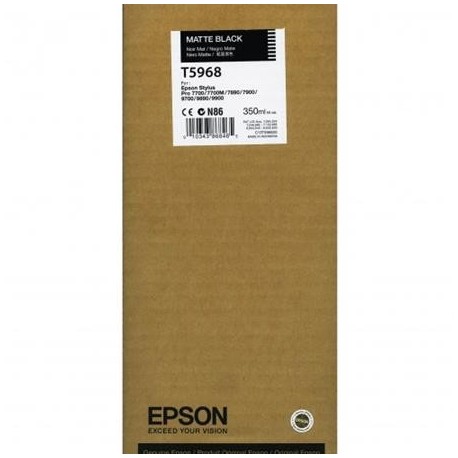 Epson T5968 matinė juoda rašalo kasetė (T596800)