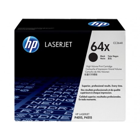 HP 64X larger capacity black toner cartridge (CC364X)