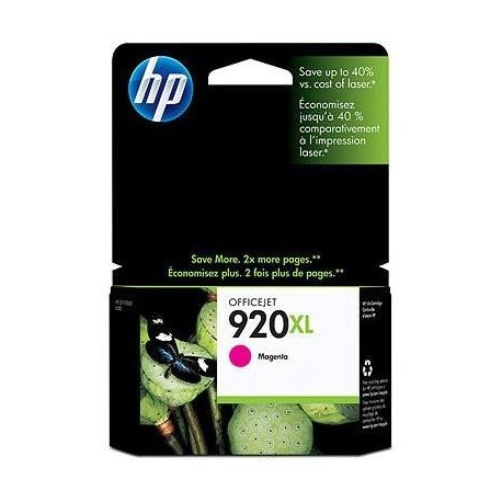 HP 920XL didesnės talpos purpurinė rašalo kasetė (CD973AE/Nr.920XL)