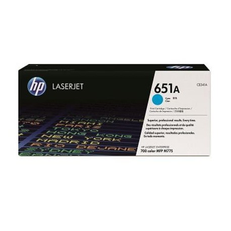 HP 651A cyan toner cartridge (CE341A)