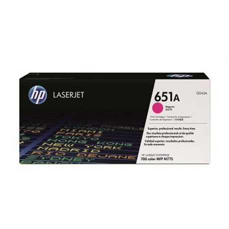 HP 651A purpurinė tonerio kasetė (CE343A)