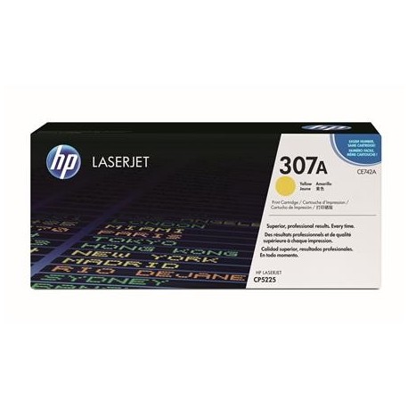 HP 307A yellow toner cartridge (CE742A)